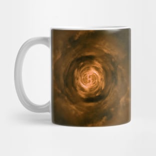 Orange Wormhole in Space Mug